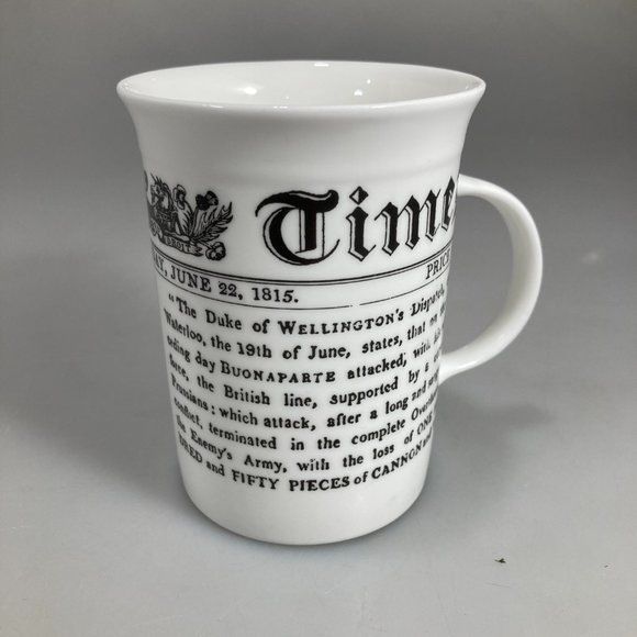 Times London Newspaper Waterloo Napoleon News 6/22/1815 Mug 8 oz England - Picture 3 of 6